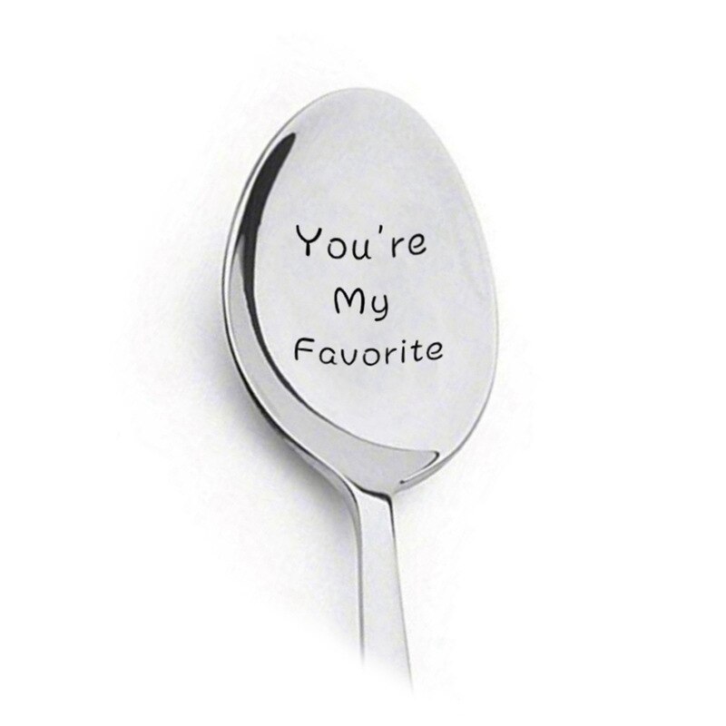 Valentijnsdag Roestvrij Staal Koffie Lepel Verjaardag Cadeau Voor Vriendje Vriendin Wedding Party Servies Decoraties