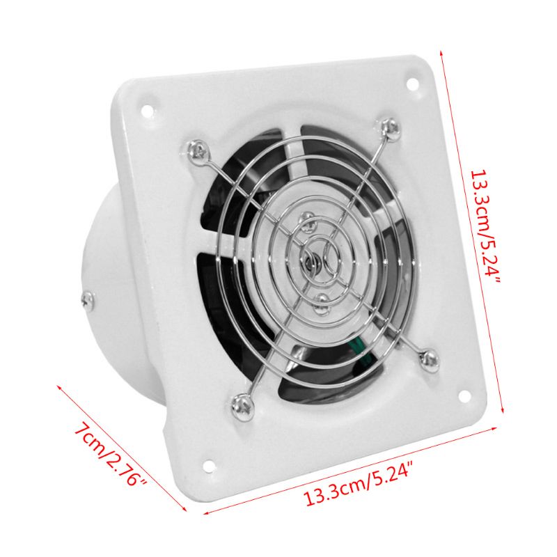 4\" Extractor Exhaust Fan Quiet Air Ventilation Fans 25W Wall Window Ventilator N58C