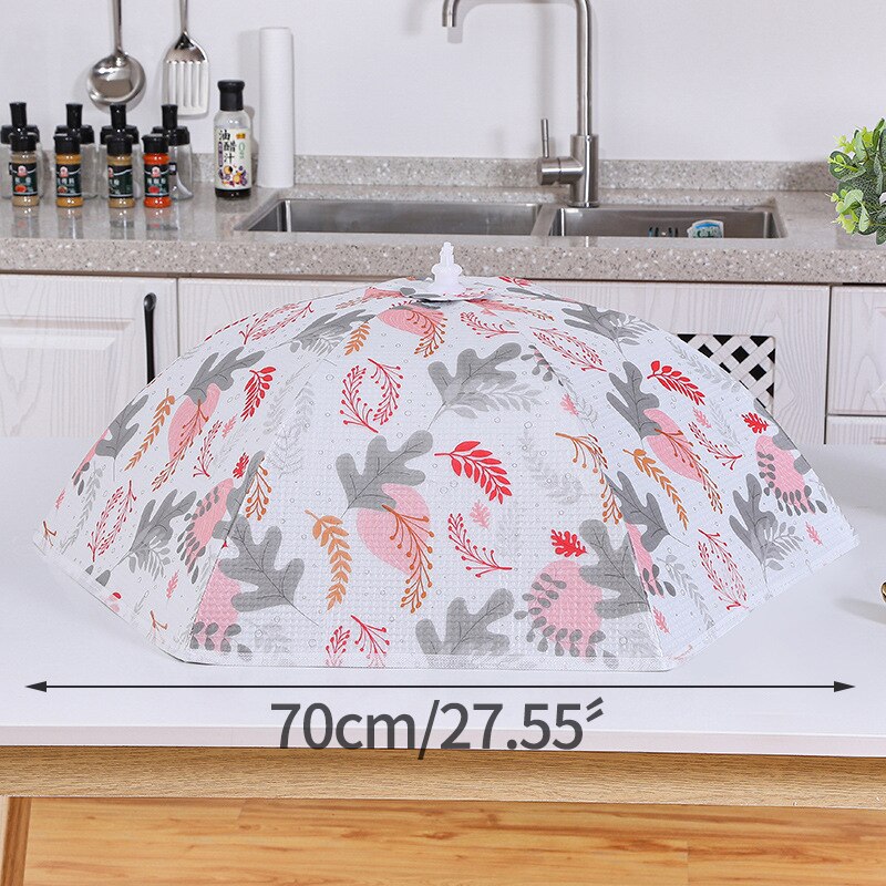 Winter Heat Preservation Dish Cover Large Food Meal Cover Foldable Dust Cover Kitchen Organizer Household Dining Table Cover: E-70CM
