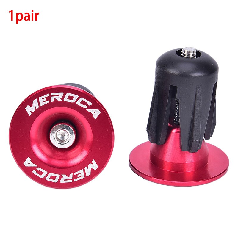 2 uds. De tapones para manillar de bicicleta, ligeros, de aluminio, antideslizantes, accesorios para bicicletas de montaña: RD