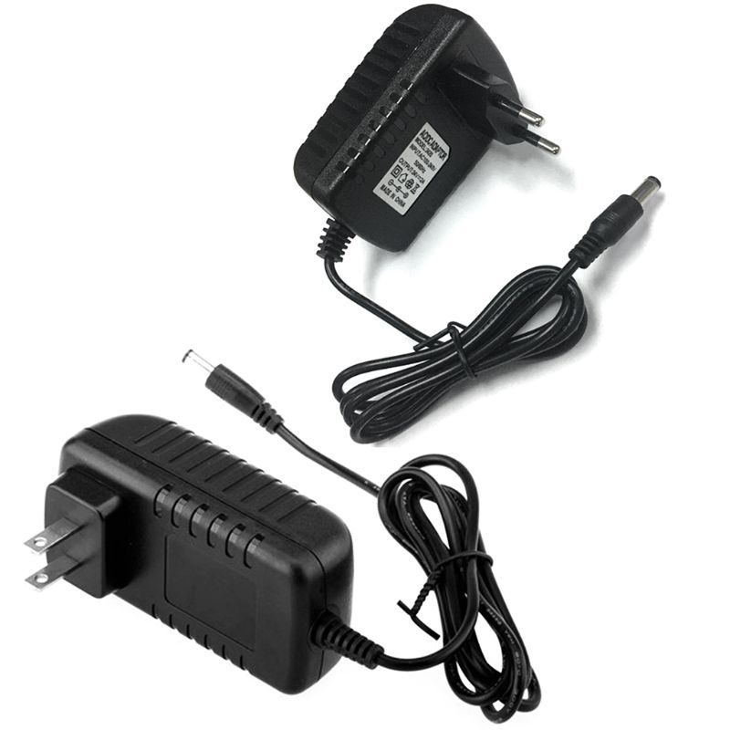 Dc 24v 2a strømforsyning adapter oplader 36w us/eu stik  ac 100-240v til uv led lys lampe negletørrer
