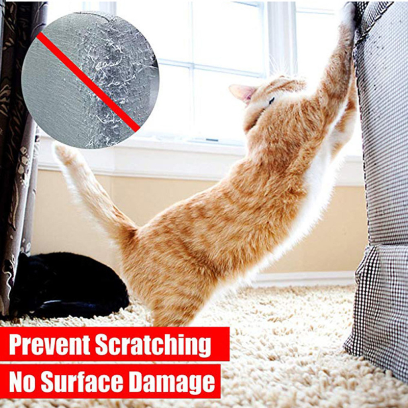 Kæledyrs sofa klæbebånd kat anti-ridse film træning scotch tape hjemme sofa gulv klistermærke nem at bruge