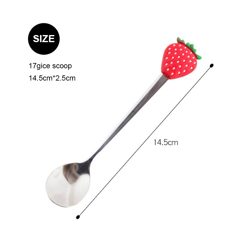 Fourchette à fruits en forme de Fruit mignon Mini dessin animé enfants Snack gâteau Dessert nourriture fruits bonbons thé cuillère Bento déjeuners décor de fête: 09