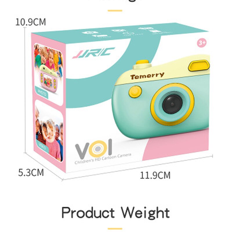 Temerry Toy V01 8MP 2,0 pulgadas HD pantalla niños Mini cámara Digital videocámara cámaras Temerry Toy con juegos de juegos