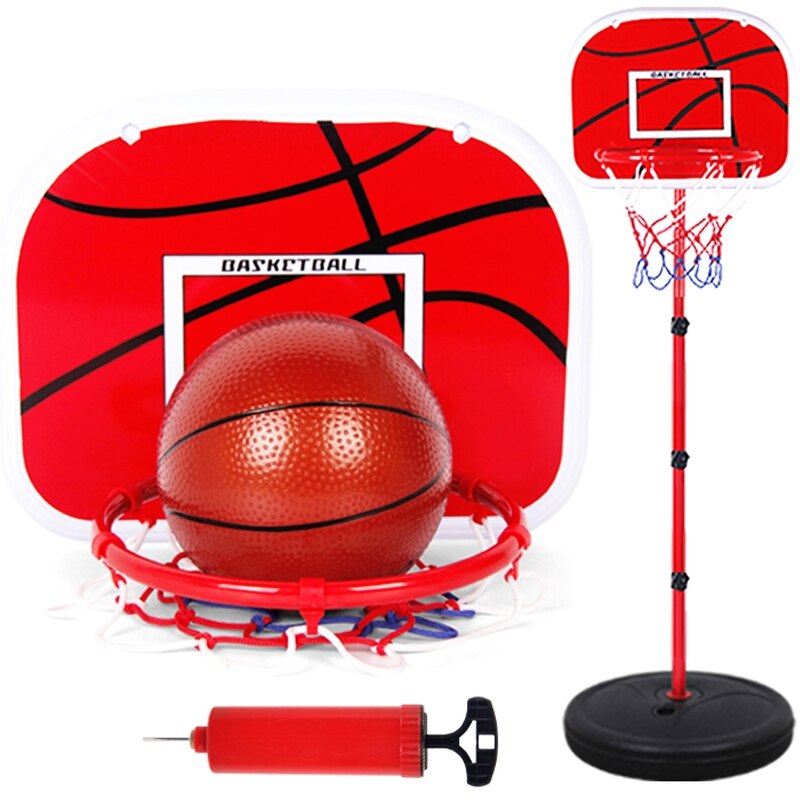 Soportes de baloncesto altura ajustable niños meta de baloncesto aro juego de juguetes de baloncesto para Niños Accesorios de entrenamiento práctica: Default Title