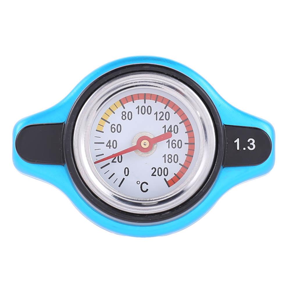 Tapa de radiador para coche, medidor de temperatura del agua, medidor termostático, mejora la presión del radiador y el rendimiento de refrigeración, Universal: 1.3Bar