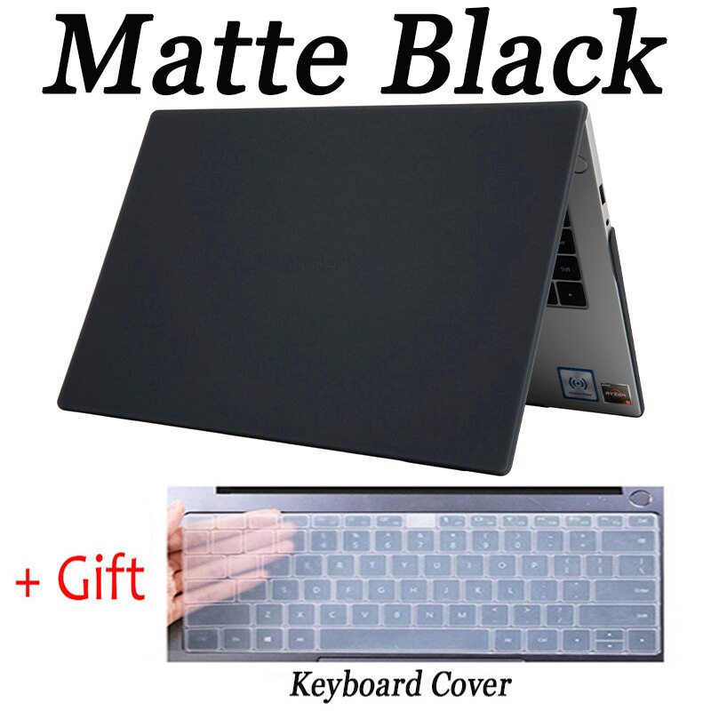 Étui pour ordinateur portable huawei Matebook 13S EMD-W56, housse pour ordinateur portable Matebook 14S HKD-W76: Matte Black / 2021 Matebook 13S