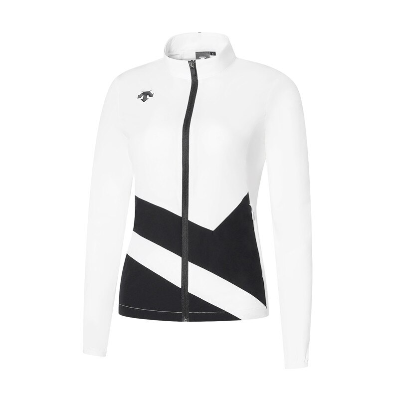 Nueva camiseta de manga larga de Golf para mujer, chaqueta cortavientos para el sol: Blanco / S