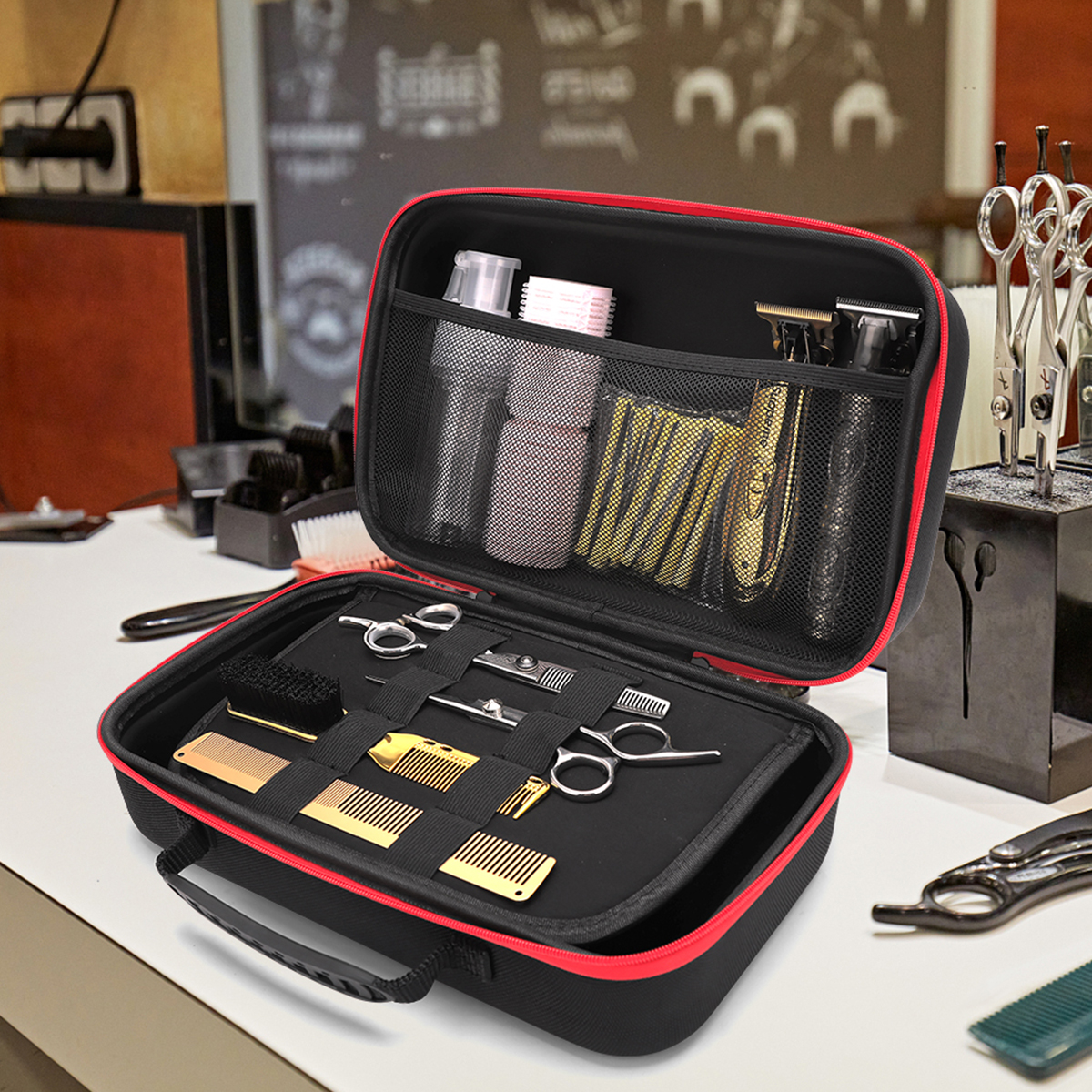 Kapsalon Kappers Gereedschapskoffer Kapper Draagbare Schaar Clip Opbergdoos Professionele Styling Tools Accessoires Benodigdheden