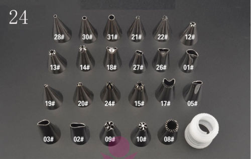 8/12/24 Stks Siliconen Cupcake Muffin Chocolade Cake Cookie Bakvorm Pan Cake Decorating Tip Sets gereedschap