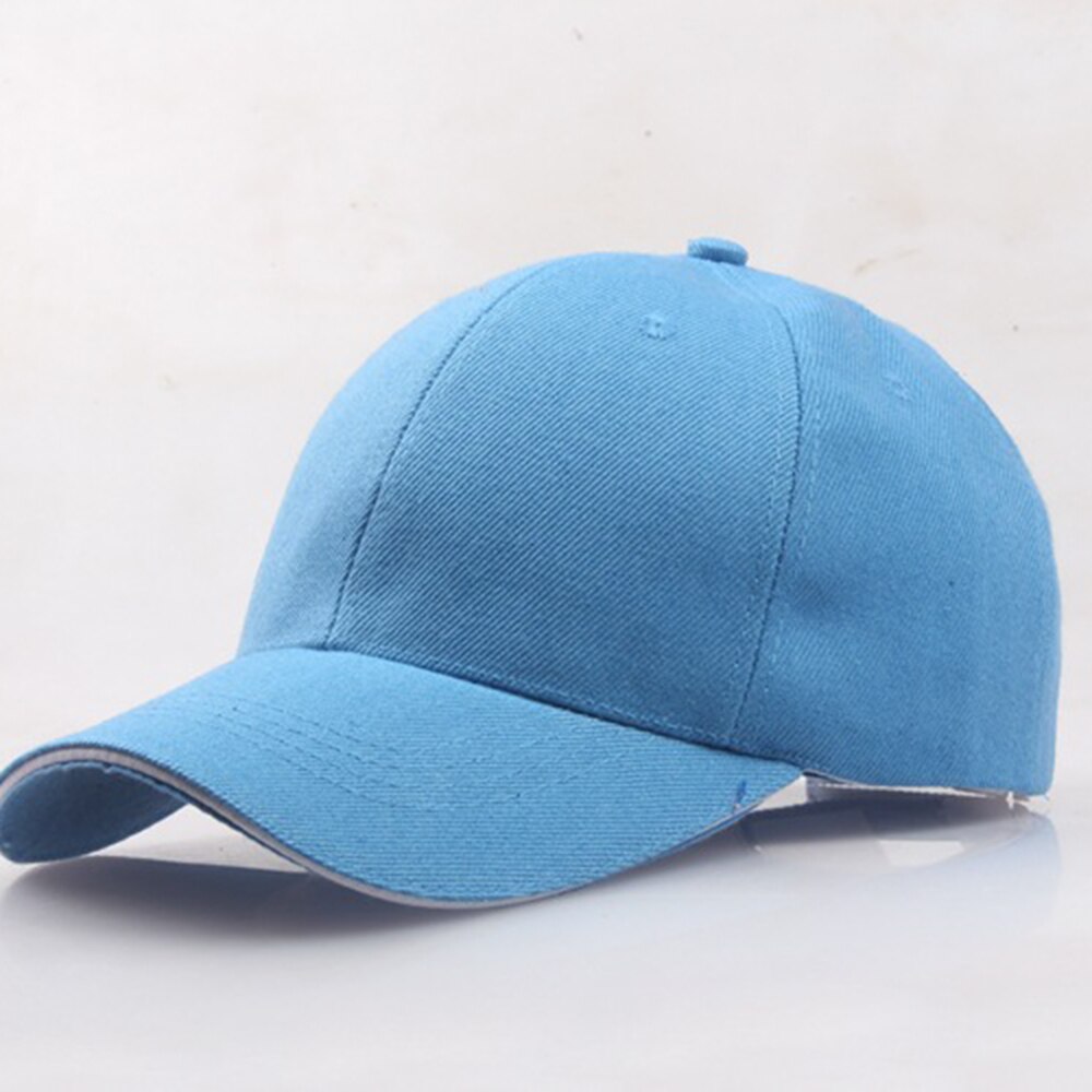 Gorras de béisbol de algodón para hombre y mujer, gorras de béisbol unisex de Color puro, ligeras, deportivas combinables con todo, unisex: Sky blue