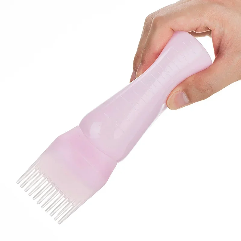 Aplicador de aceite para el cuero cabelludo, botella de llenado repetible, aplicador de peine para raíces, accesorios para salón de barbería, 3 uds., 180ml