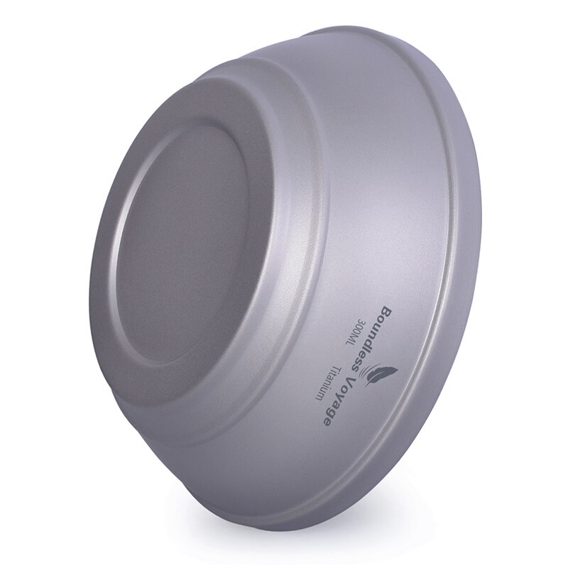 Viagem sem limites ao ar livre titânio dupla-parede 300ml tigela acampamento caminhadas ultraleve utensílios de cozinha portátil ti1082t