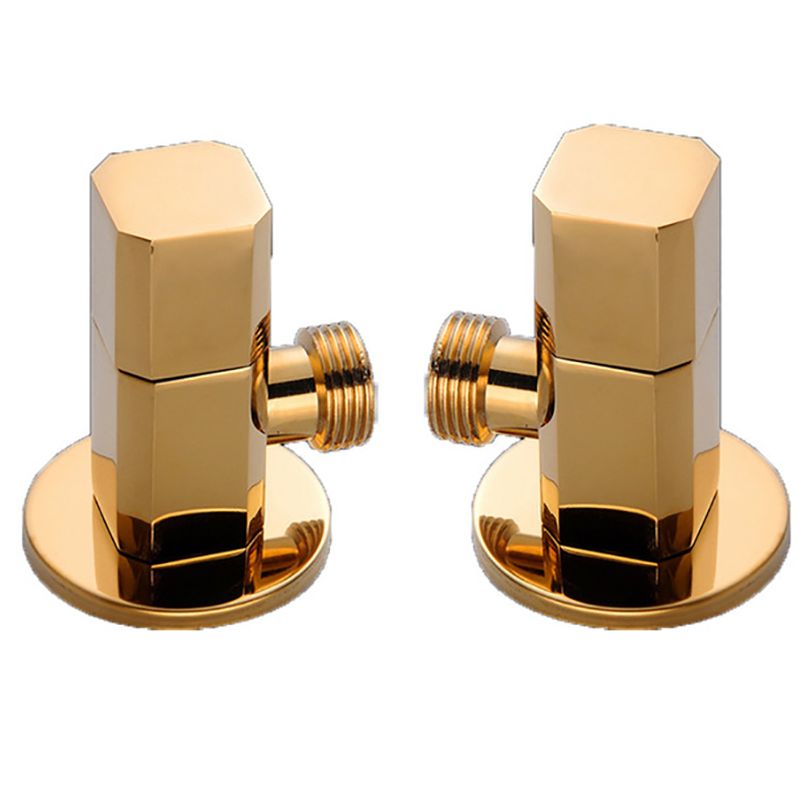 G1/2 Angle Stop Valve Brass Turn Water Shut Off Stop Valve Opening Valve For Bathroom Toilet Kitchen Sink Brass Angle Valve