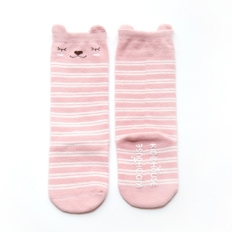 unisex Baby Jungen Karikatur Lange Socken Für freundlicher Frühling Herbst Baumwolle Ebene Baby Knie Hohe Bein Warme Anti Unterhose Gummi sohle Socken