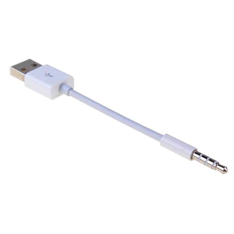 Larryjoe 3,5mm Jack zu USB 2.0 Daten Sync Ladegerät Transfer Audio Adapter Kabel für Apple iPod Shuffle 3rd 4th 5th 6th