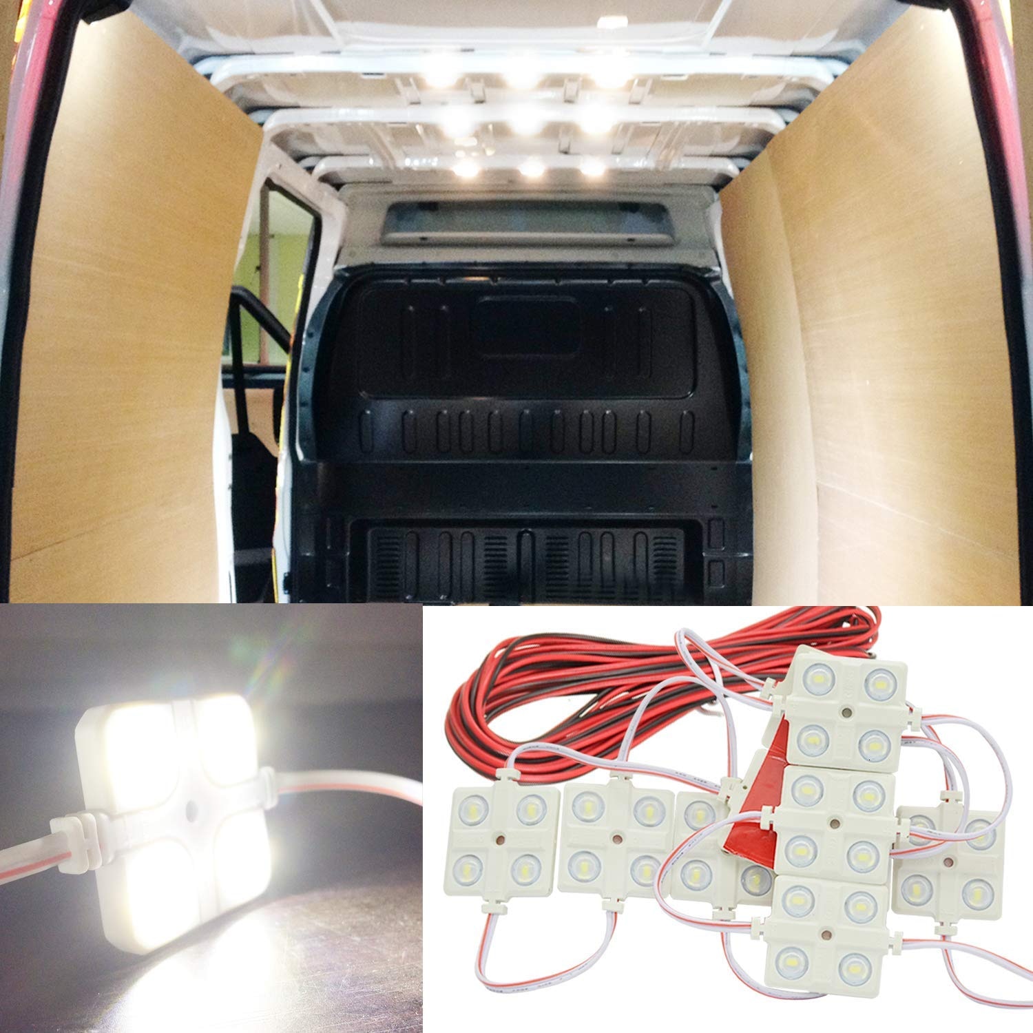 Onderdrukken Gedeeltelijk artikel 10x4 LEDs Autodak Licht Kit Van Interieur Plafond Verlichting Waterdichte  Binnenkant Heldere Witte Lamp Voor RV Boot trailer Vrachtwagens 12V –  Grandado
