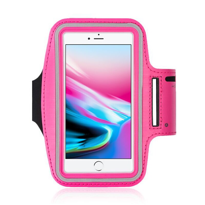 Brassard de ceinture de gymnastique en cuir pour Samsung Galaxy S9 S8 C5 10 j7 j3 S8 + S9 plus: M Size / Rose Red