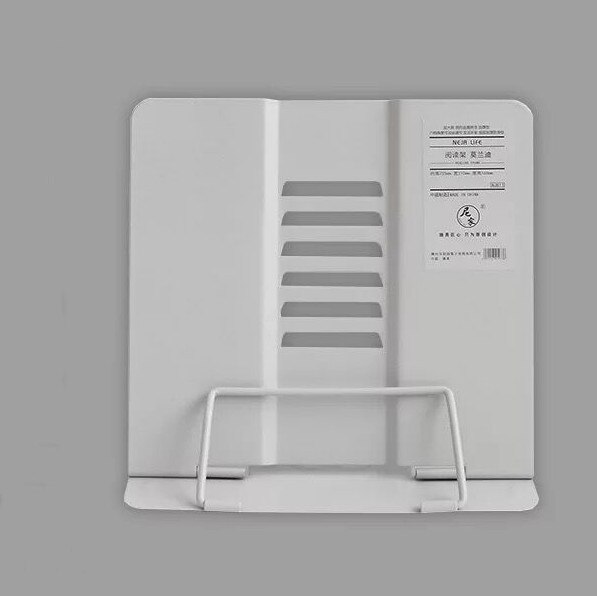 MINKYS-soporte plegable Morandi para libros, base de Metal para leer libros, ajustable, material de papelería Kawaii para escuela y oficina: grey