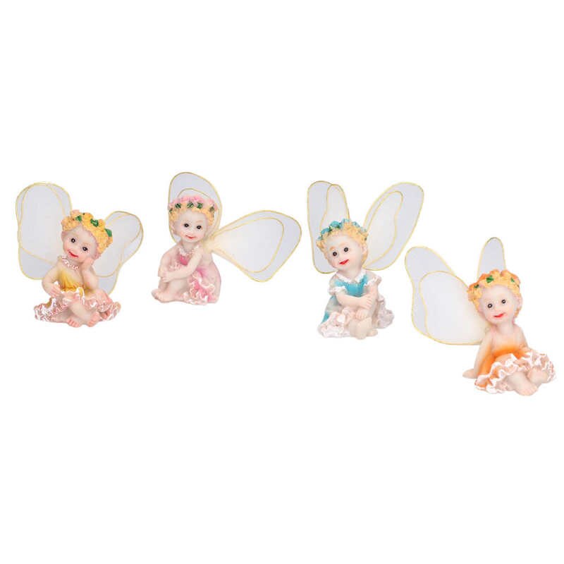 Fairy Figures DIY Flower Fairies Figurines for Indoor and Outdoor for Garden for Home