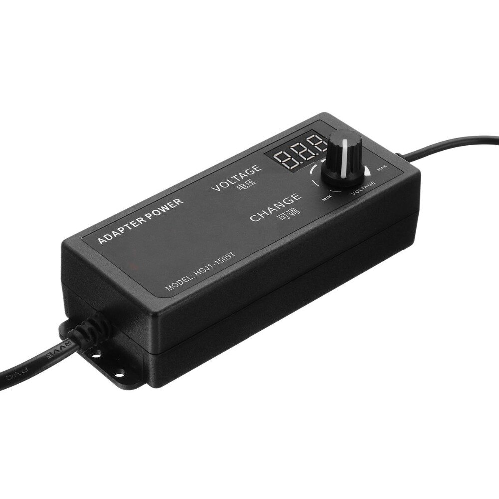 Ac/Dc Verstelbare Power Adapter Supply 4-24V 2.5A 60W Speed Control Volt Display Eu/us Plug