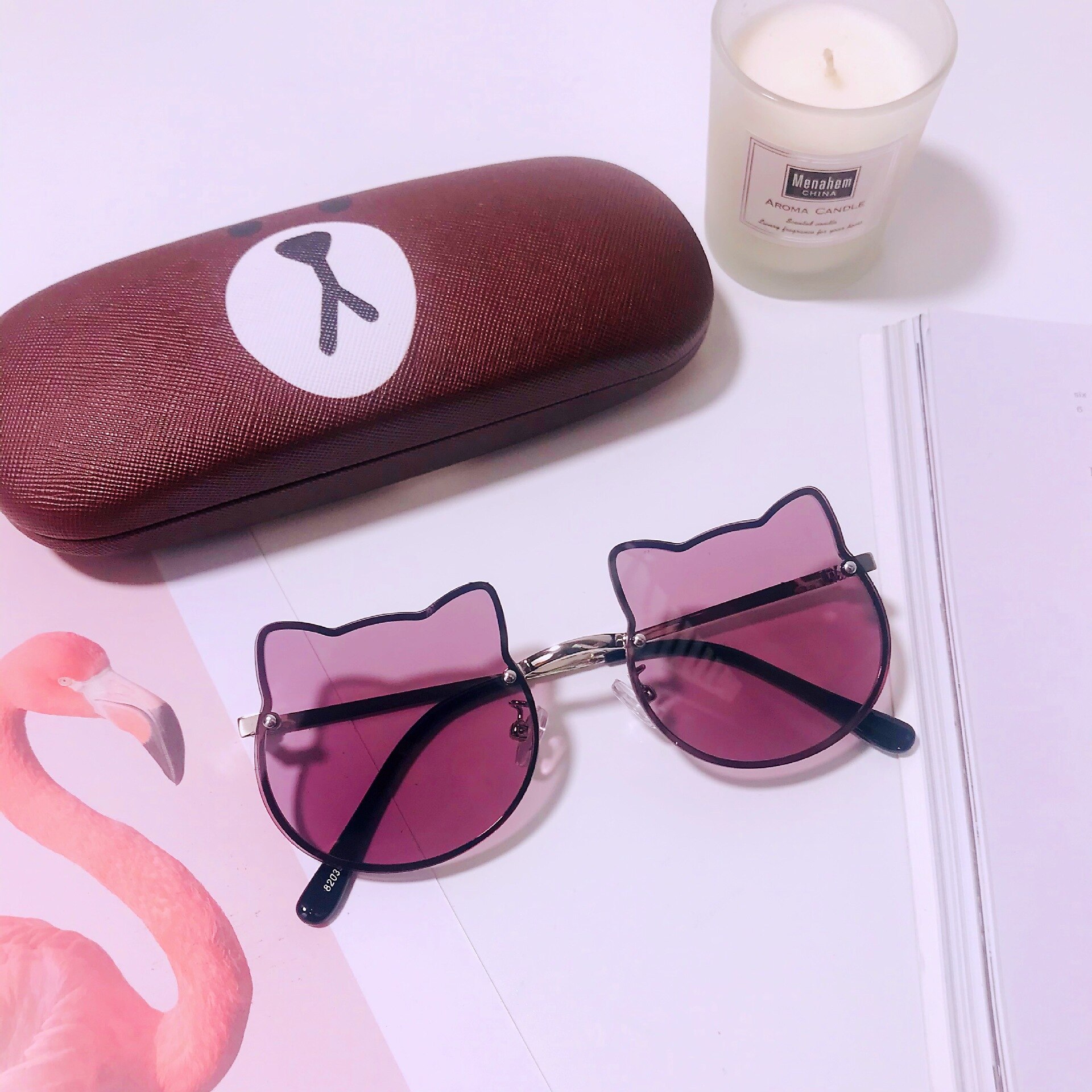 Kt stelløse børn baby solbriller børne solbriller kt børn solbriller pige solbriller: Lilla