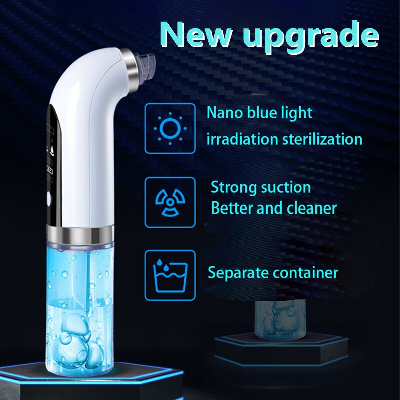 Facial Electric Small Bubble Blackhead Remover Black Dot Pimples Pore Cleaner Vacuum Machine Beauty Skin Care