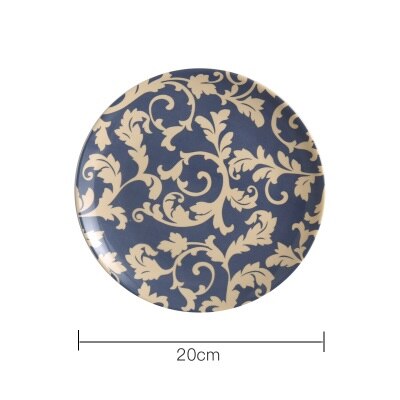 OUSSIRRO Wall Decorations Ceramic Wall Plate Ceramic butterfly Restaurant Cafe Bar Wall Decoration L2118: A