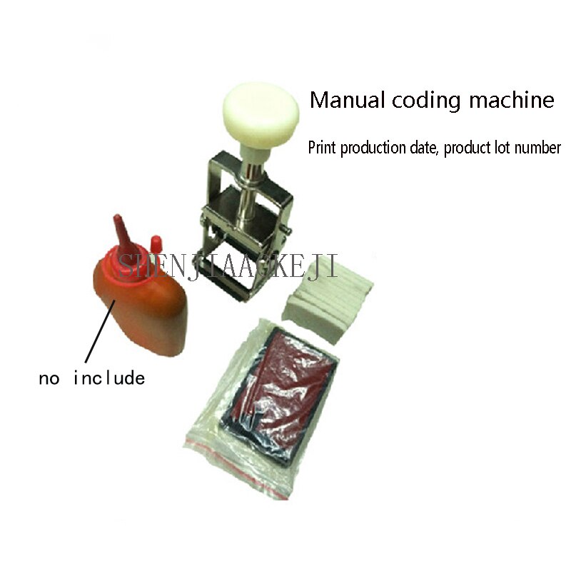 Imprimante à jet d'encre d'imitation de Codec de sac en plastique de nourriture d'impression de machine de code de date de production réglable manuellement 1 pc