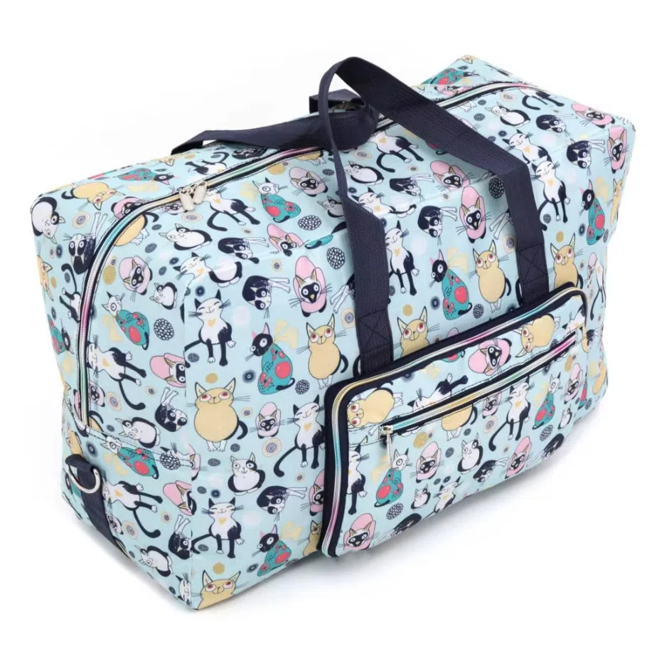 Foldable Travel Bag Women Large Capacity Portable Shoulder Duffle Bag Cartoon Waterproof Luggage Tote Bags with Shoulder Straps: Dark Grey