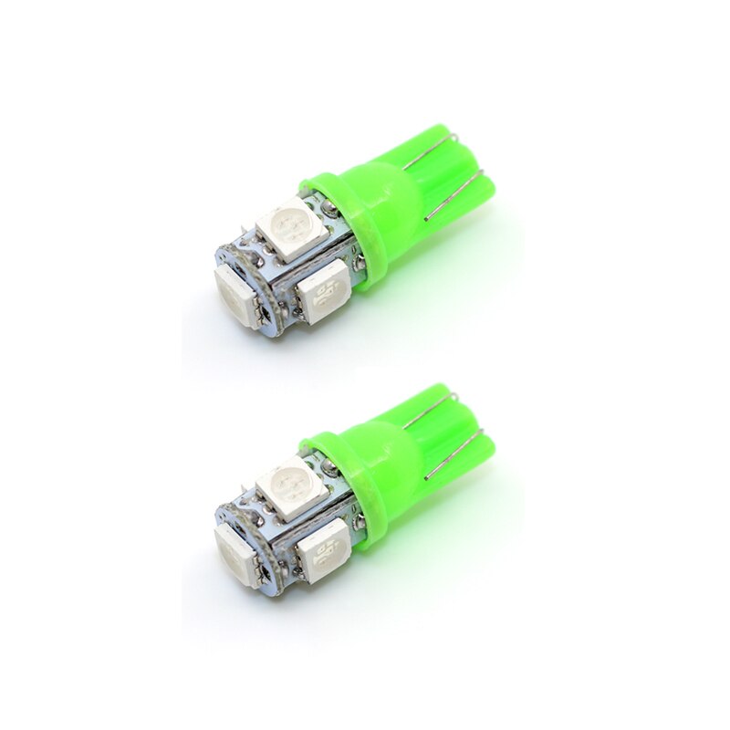 2 stk bil modificeret led lille pære majs lys stick bil tag lys passer til toyota yaris auto bredde lampe bil tilbehør: Grøn