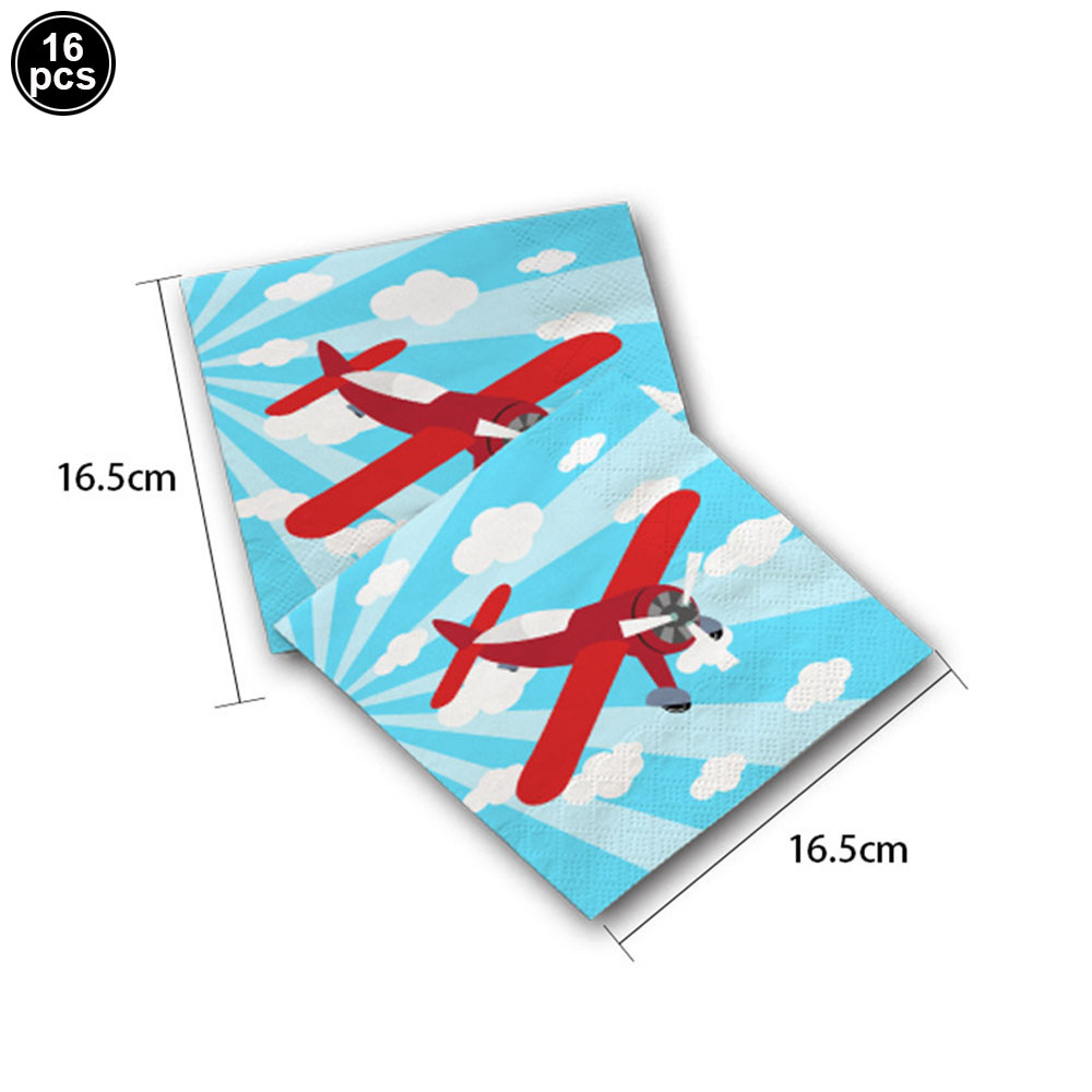 Juego de globos de avión para decoración de de cumpleaños, globo con números azules de 32 pulgadas, globo de nube, suministros para de avión: Rojo