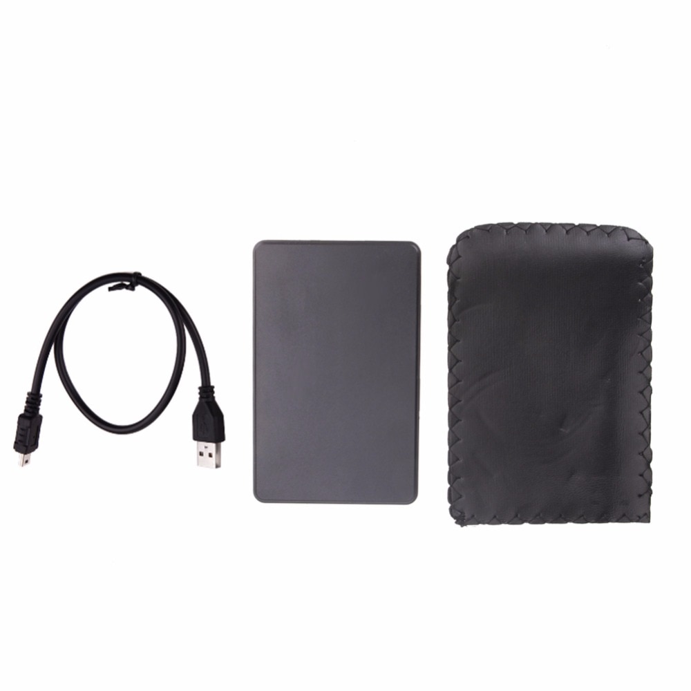 External HDD Enclosure for Hard Disk USB2.0 Sata Portable Case 2.5" Inch Hdd Hard Drive Case Black HDD Box