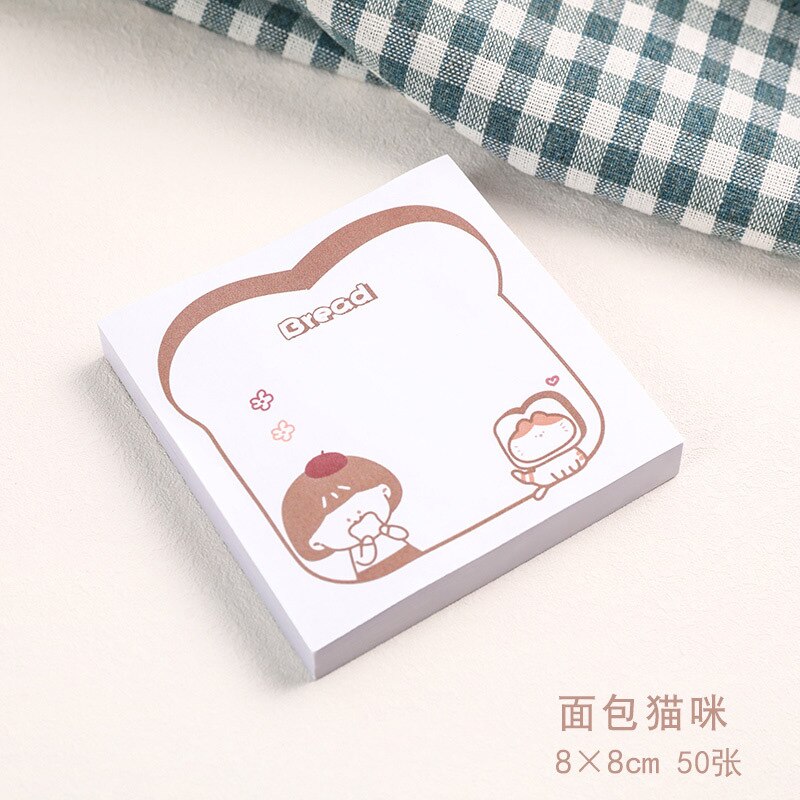 Yatniee 50 Sheets Simple Daily Posted-it Sticky Notes Student N times Post Note Book Message Mark Paste Sticker Note Pads: A