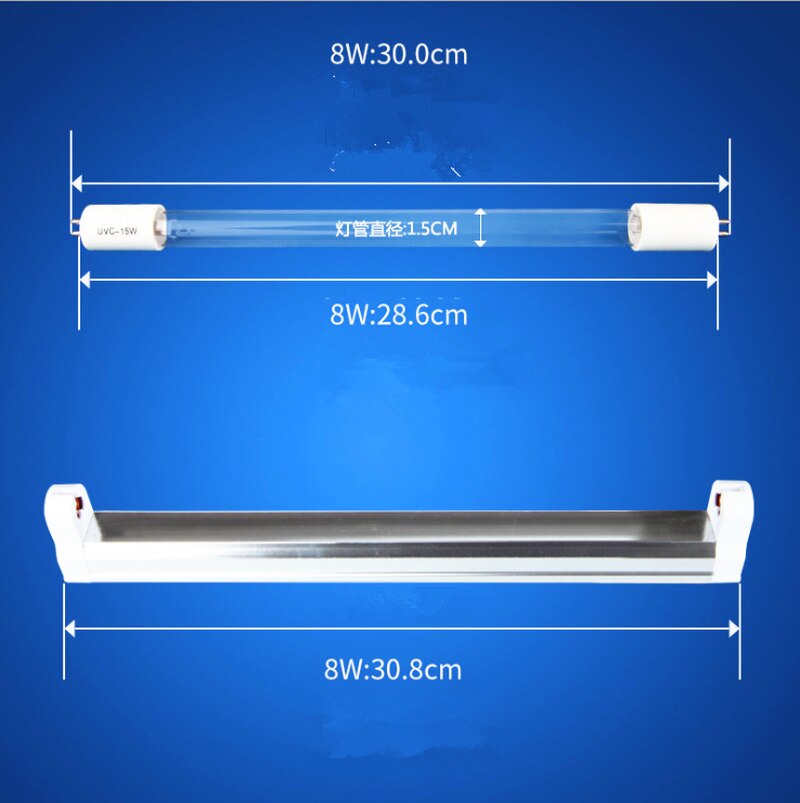 220V 8W UVC Quarz Uv lampe T5 Schlauch Lampe Bakterizide lampe Keimtötende Desinfizieren UV licht Sterilisieren Deodor Sauber luft