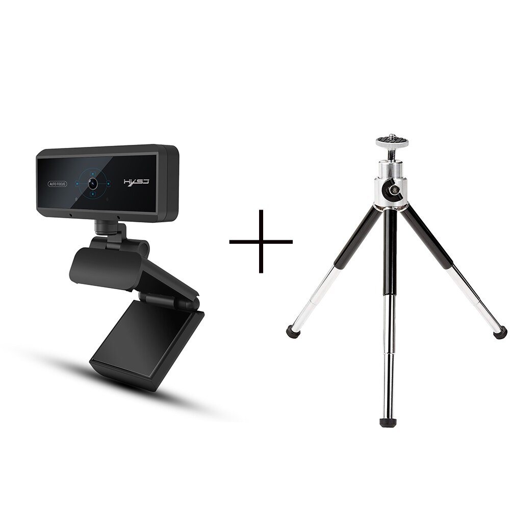 Usb Webcam Hd 1080P Ingebouwde Microfoon Autofocus High-End Video Call Computer Randapparatuur Web Camera Voor Pc laptop: Webcam Tripods
