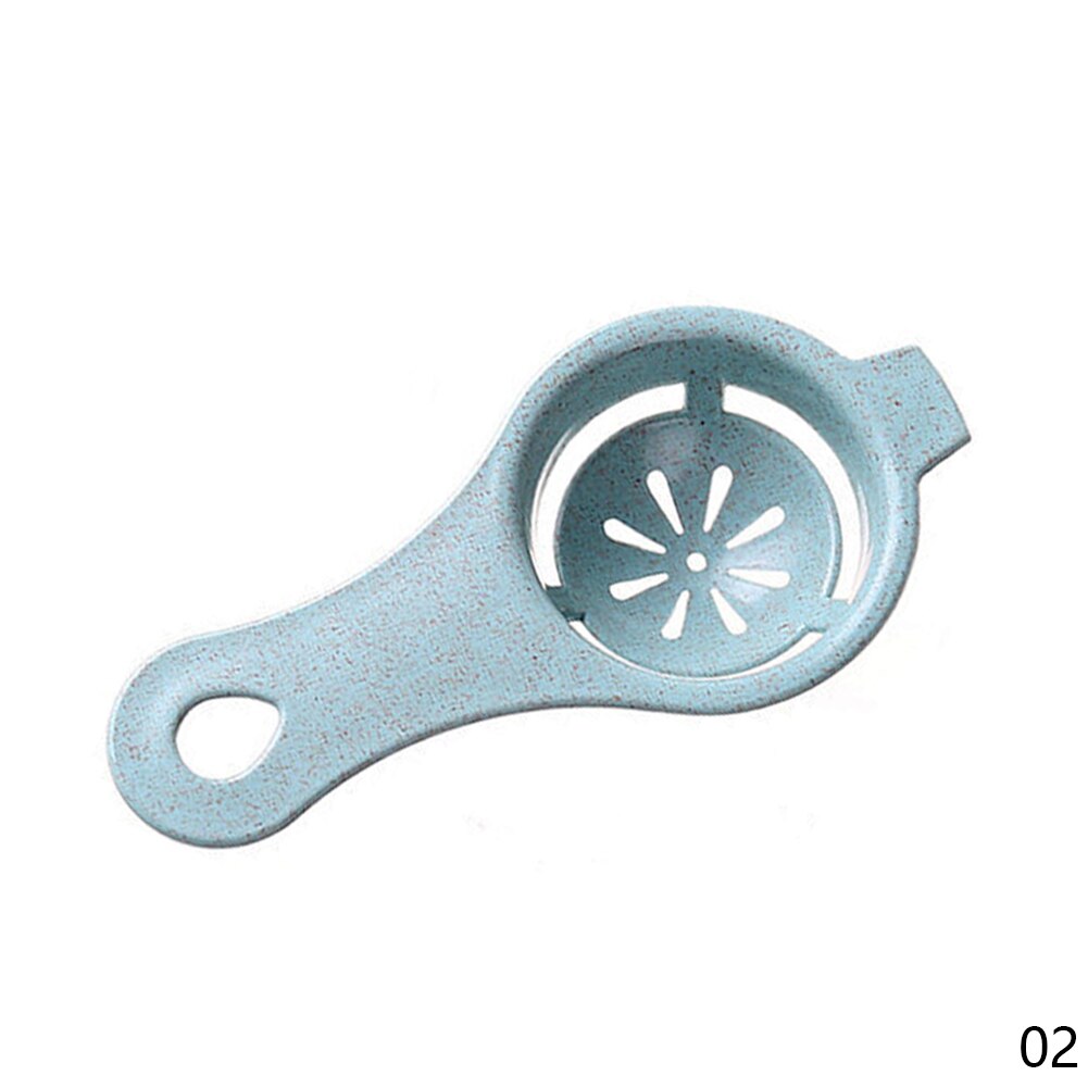 2Pcs Egg White Yolk Separator Household Egg Divider Kitchen Cooking Egg Tool Filter Egg Separator Cooking Gadgets Kitchen Supply: Blue