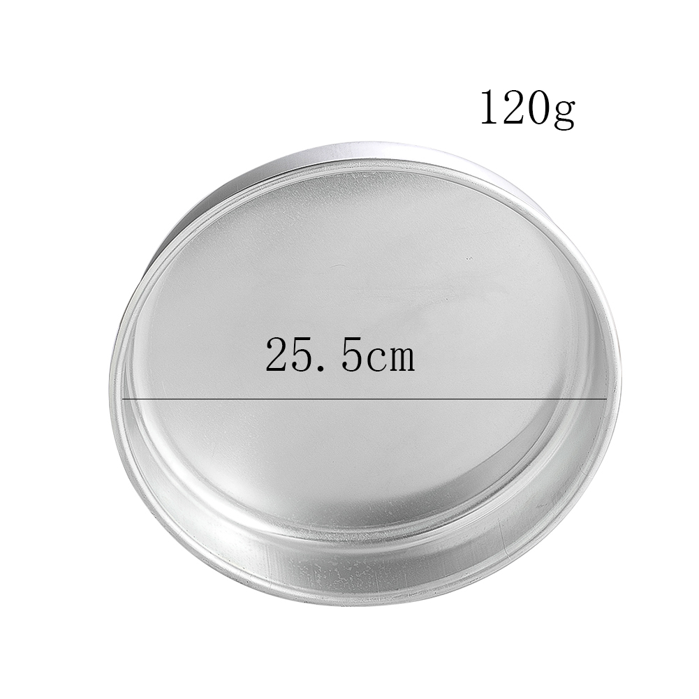 26 cm runde Aluminium-Dampfschale mit flachem Boden für die Küche, geeignet für Brot, Kekse und als multifunktionale Backform