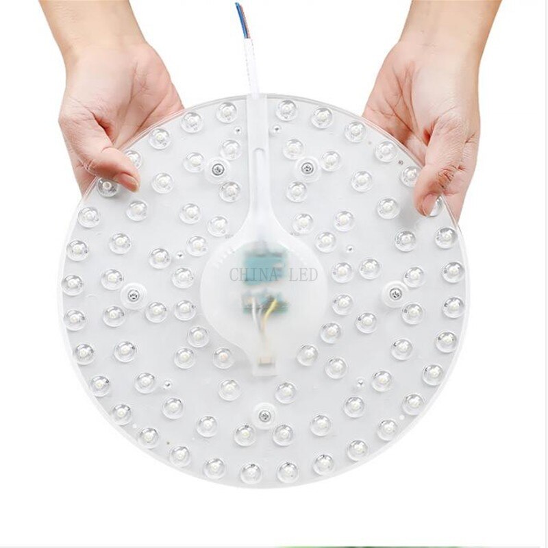 Anillo de luz circular con PANEL LED, lámpara de techo redonda, decoración de techo, SMD2835, 12W, 18W, 24W, 36W, CA 220V, novedad