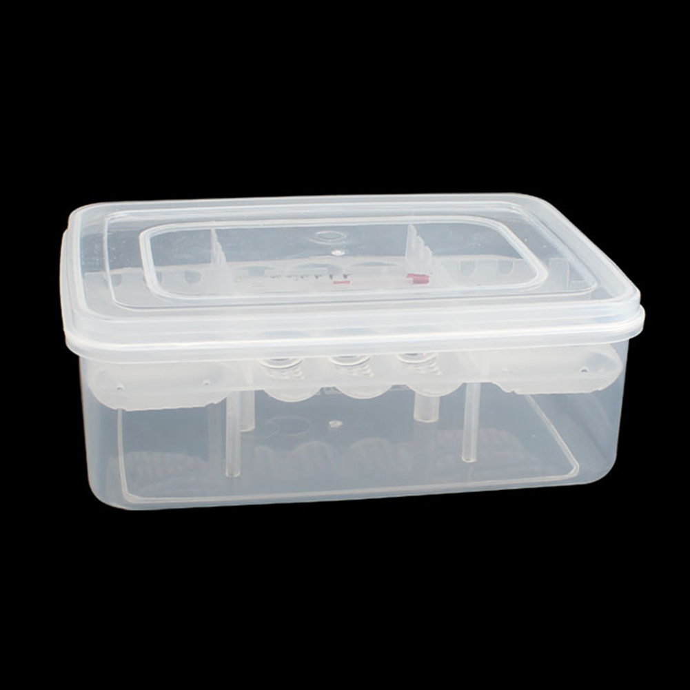 1PC Plastic Pet Reptile Lizard Snake Gecko 16 Grids Egg Hatchery Breeding Box Case Incubator Easy to Clean