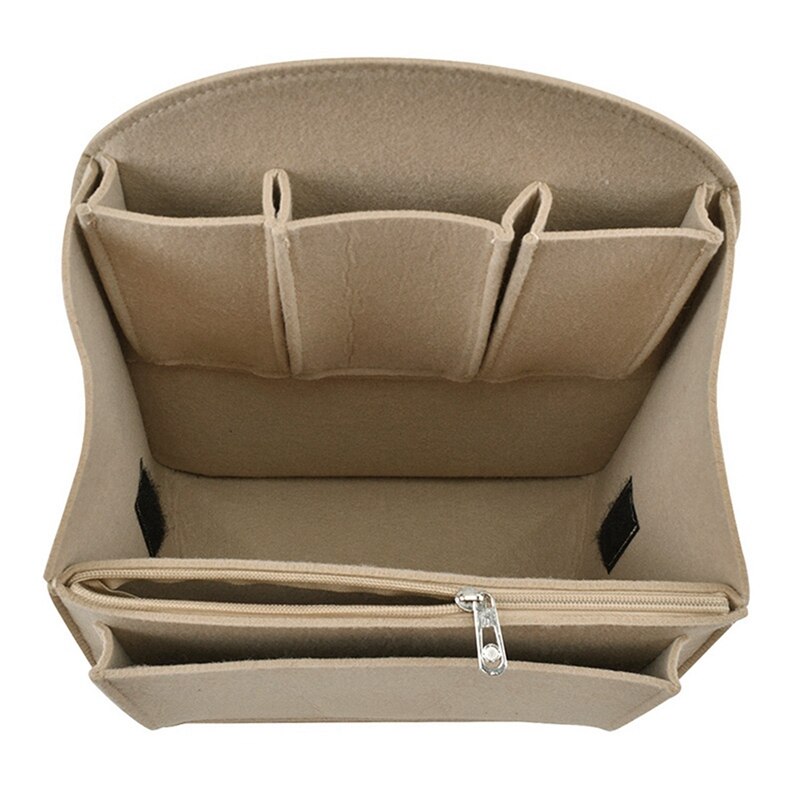 1Pcs Mini Japanese Style Cast Iron Tea Kettle 50Ml & 1Pcs Makeup Bag Insert Travel Organizer Felt Bag