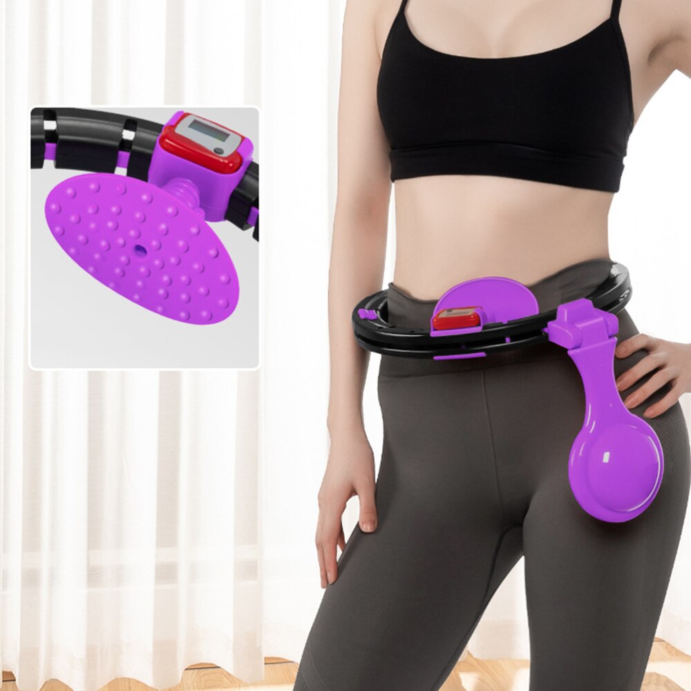 Cerceau de taille réglable, 1 pièce, cerceau amincissant pour l'abdomen, cerceau de comptage intelligent pour perte de poids, alimentation pour femme homme sans batterie