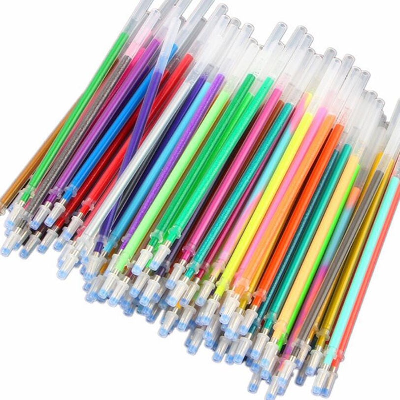 Flash recharge couleur pleine Flash recharge enfants dessin fournitures de bureau 12/24/36/48 couleurs glamour couleur recharge