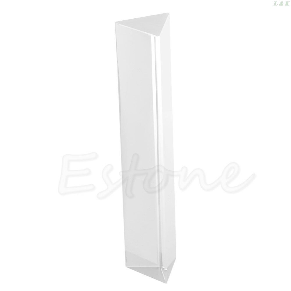 6 "verre optique Triple prisme triangulaire physique enseignement spectre de lumière 15cm L29K