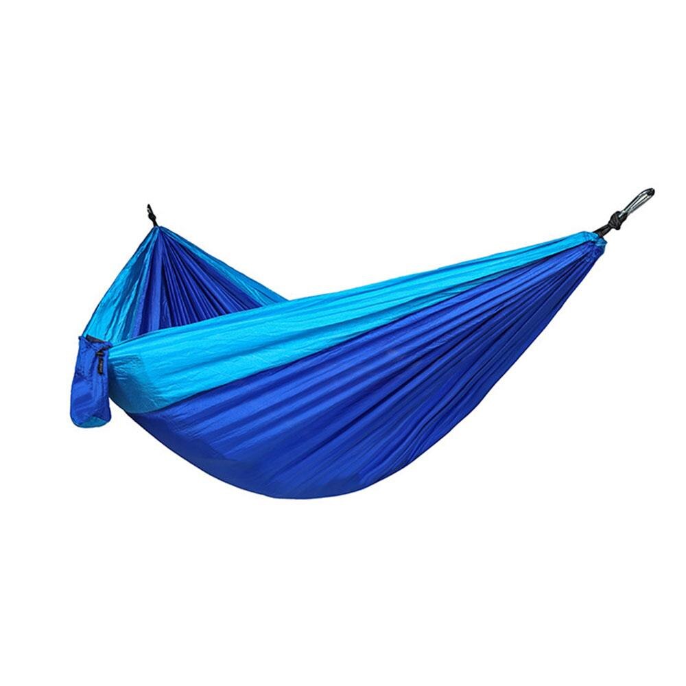 400kg nylon läger camping hängmatta utomhus stark hängande säng utforska hängmatta swing hängande hängmatta vandring tält picknick: Vit