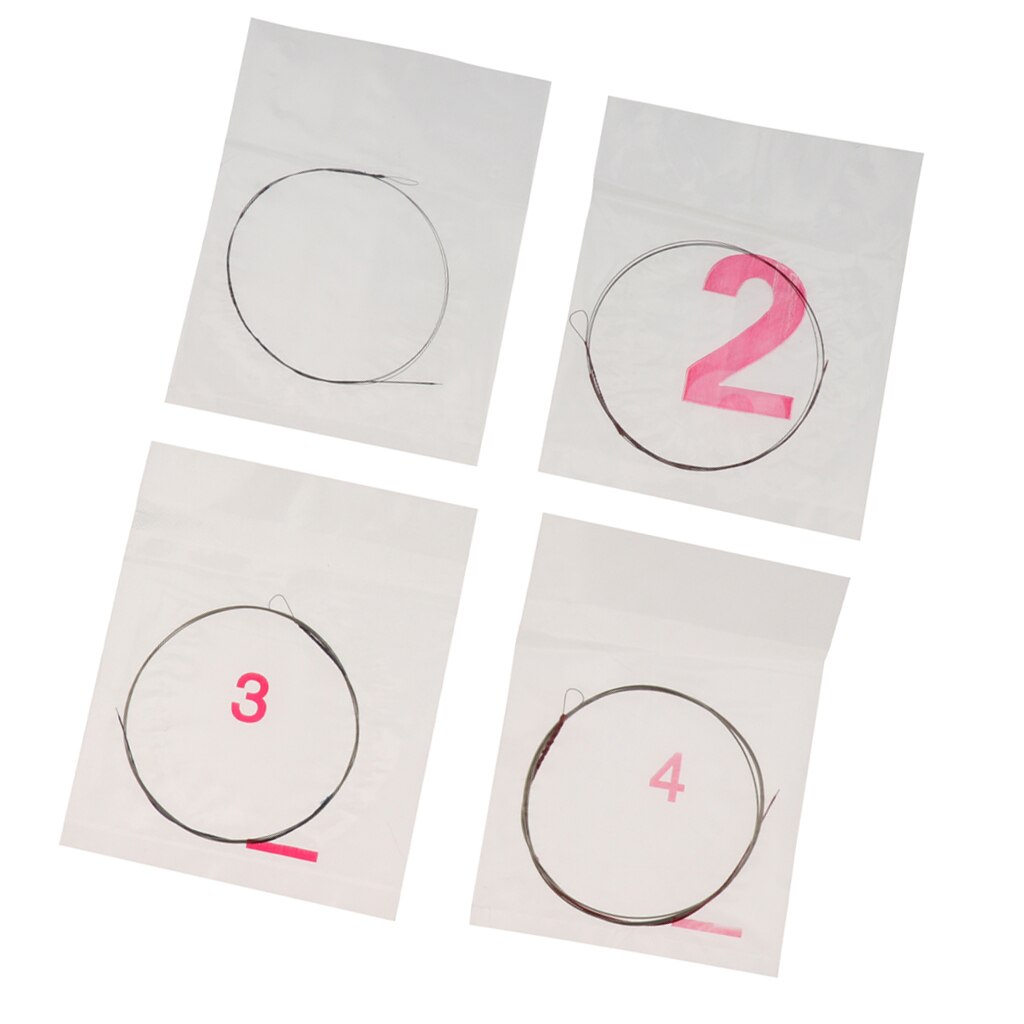 Set of 4 Liuqin Strings Instrument Chinese Lute Guitar Strings
