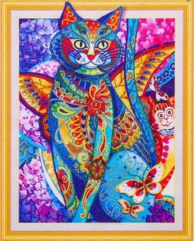 HUACAN Diamond Painting Animal Diy Diamond Embroidery Special Shape Rhinestone Picture Diamond Mosaic Kit 40x50