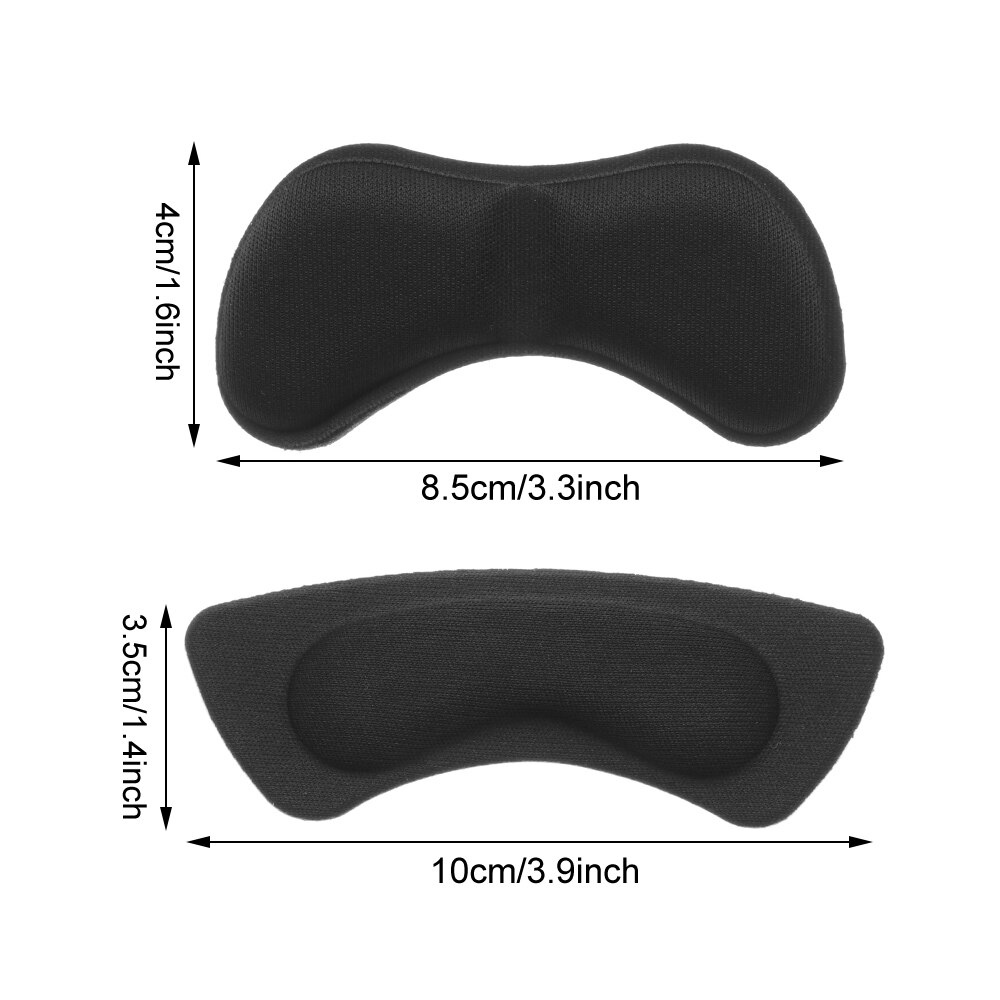 2 Pairs Vrouwen Hak Kussen Pads Hoge Hak Schoen Grips Liner Anti-Slip Zelfklevende Inlegzolen Voet care Protector Herbruikbare