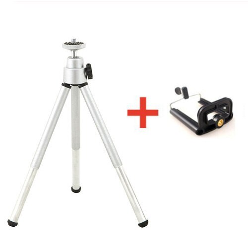 Universalstativ tripod mobiltelefon kamera mobilhållare monopod stativ klämma aluminium förlängningsstativ för telefon trip celular: B