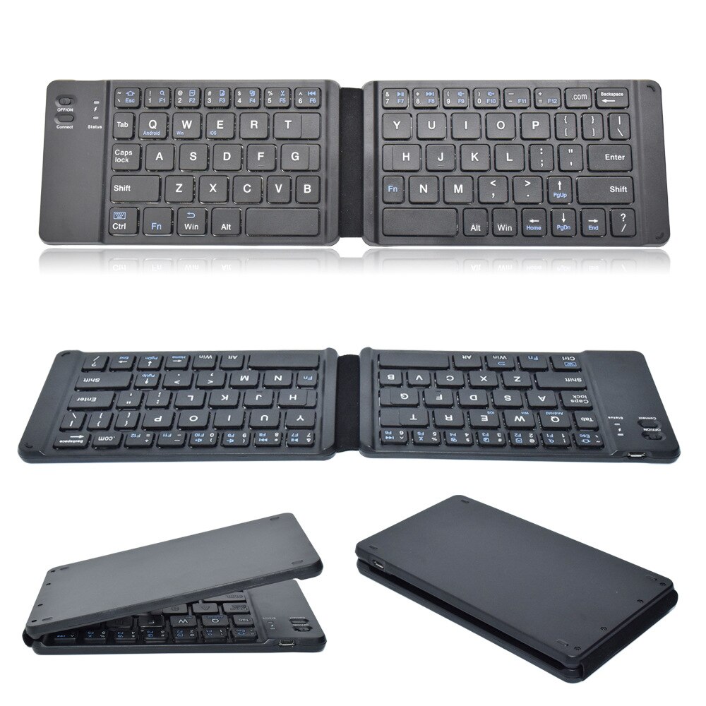 67 Keys Light-Handy Bluetooth Folding Keyboard Foldable Wireless Keypad For IOS Android Windows ipad Tablet phone iPhone